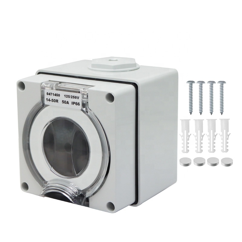Outdoor Power Outlet - 50 Amp Generator RV Power Inlet