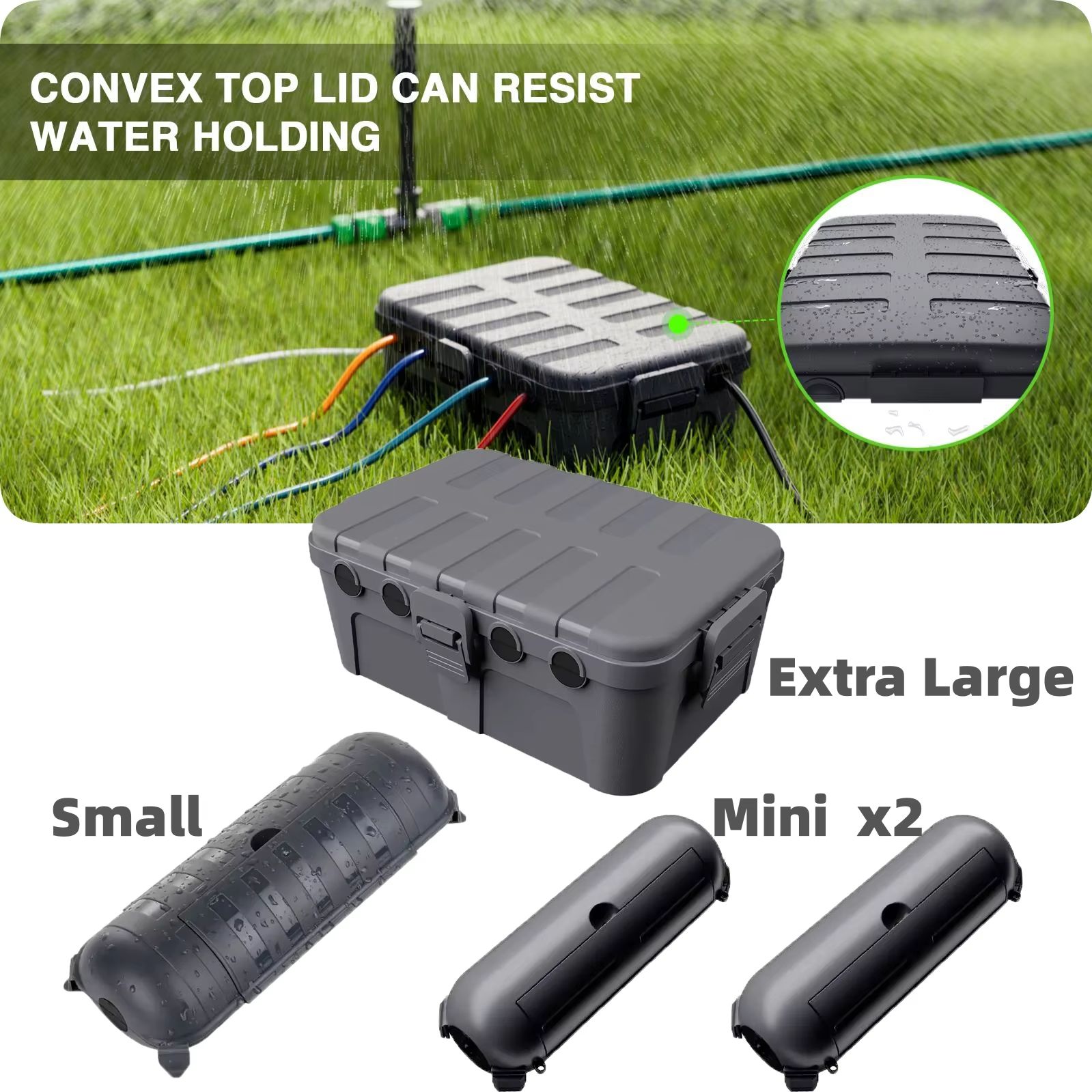 Outdoor Power Extension - Large Weatherproof Outdoor Electrical Box Cable