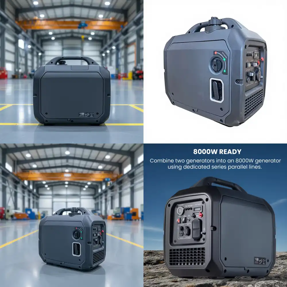 Portable Generator Inverter - Portable Silent Dual Fuel Air-Cooled 200cc