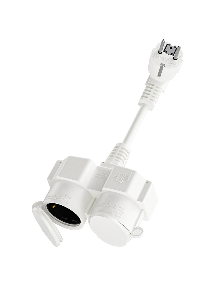 Outdoor Power Extension - EU Extension Cable with 2 Schuko