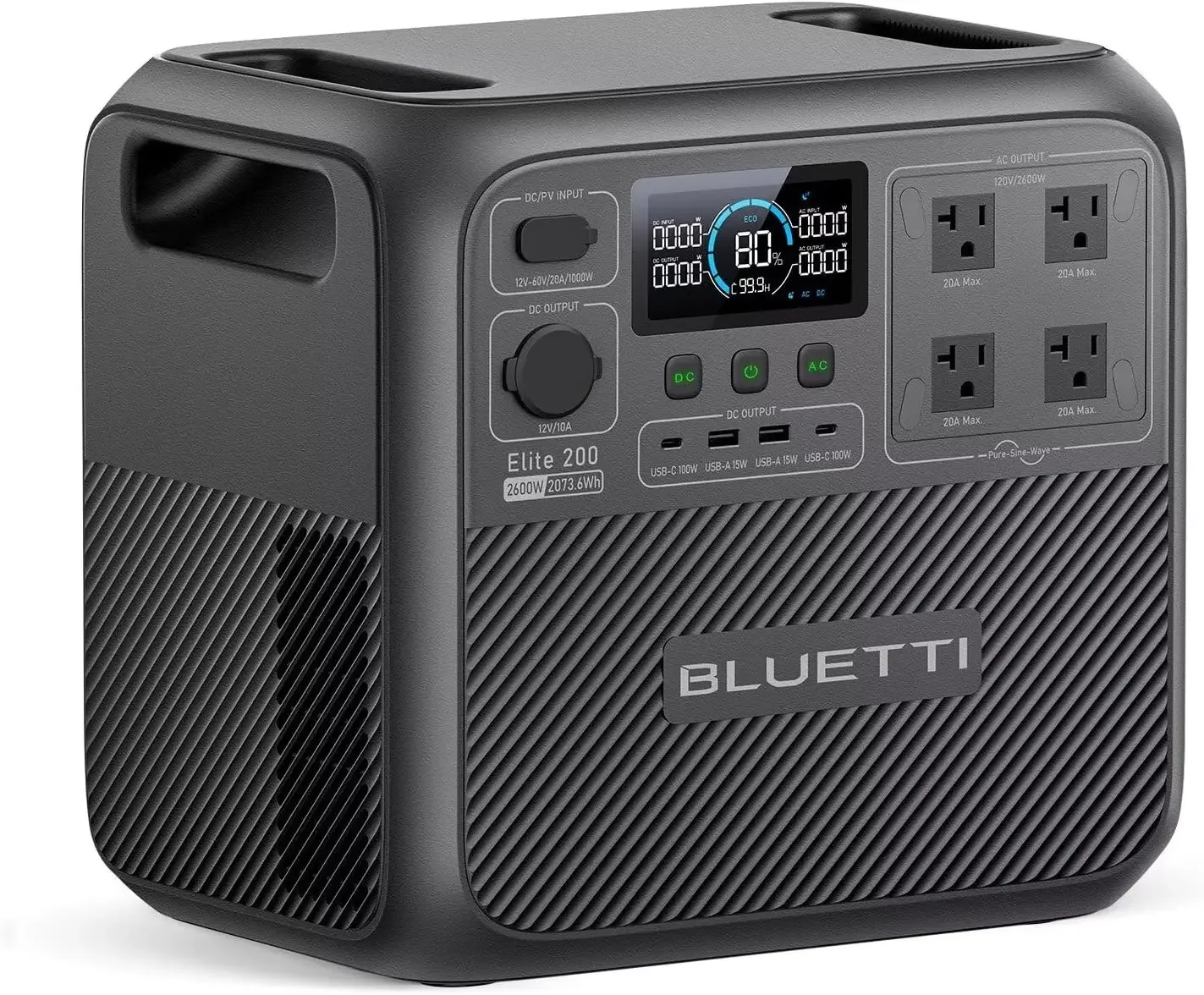 Portable Generator Inverter - BLUETTI Elite 200 V2 Portable Power