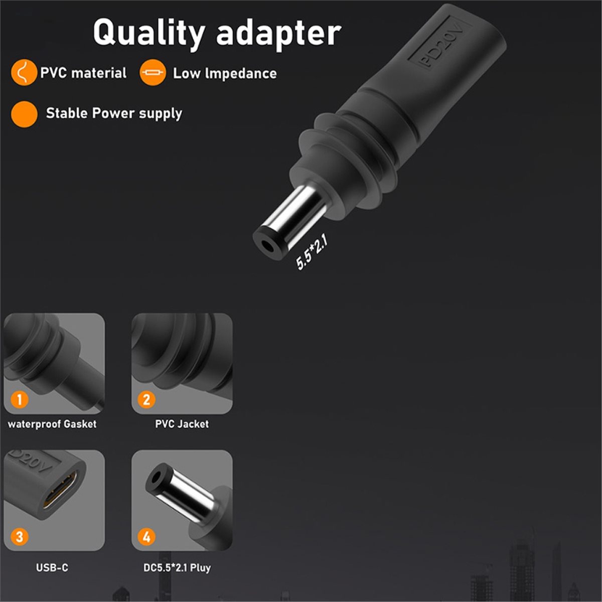 Outdoor Power Jack - #72V Waterproof Power Adapter,Power Adapter for