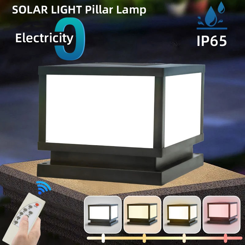 LED Solar Lights Outdoors Wate - Outdoor Power Post review and price