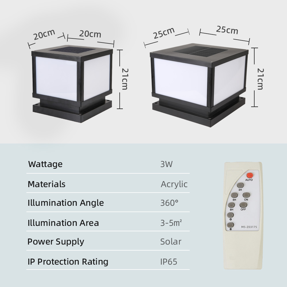 LED Solar Lights Outdoors Wate - Outdoor Power Post review and price