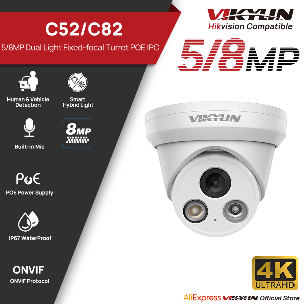 VIKYLIN 5/8MP 4K IP Camera Dua - Outdoor Power G Motion review and price