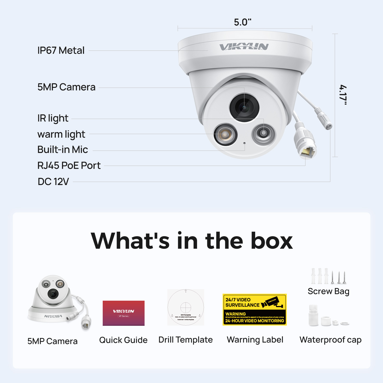 VIKYLIN 5MP Smart Dual Light I - Outdoor Power G Motion review and price