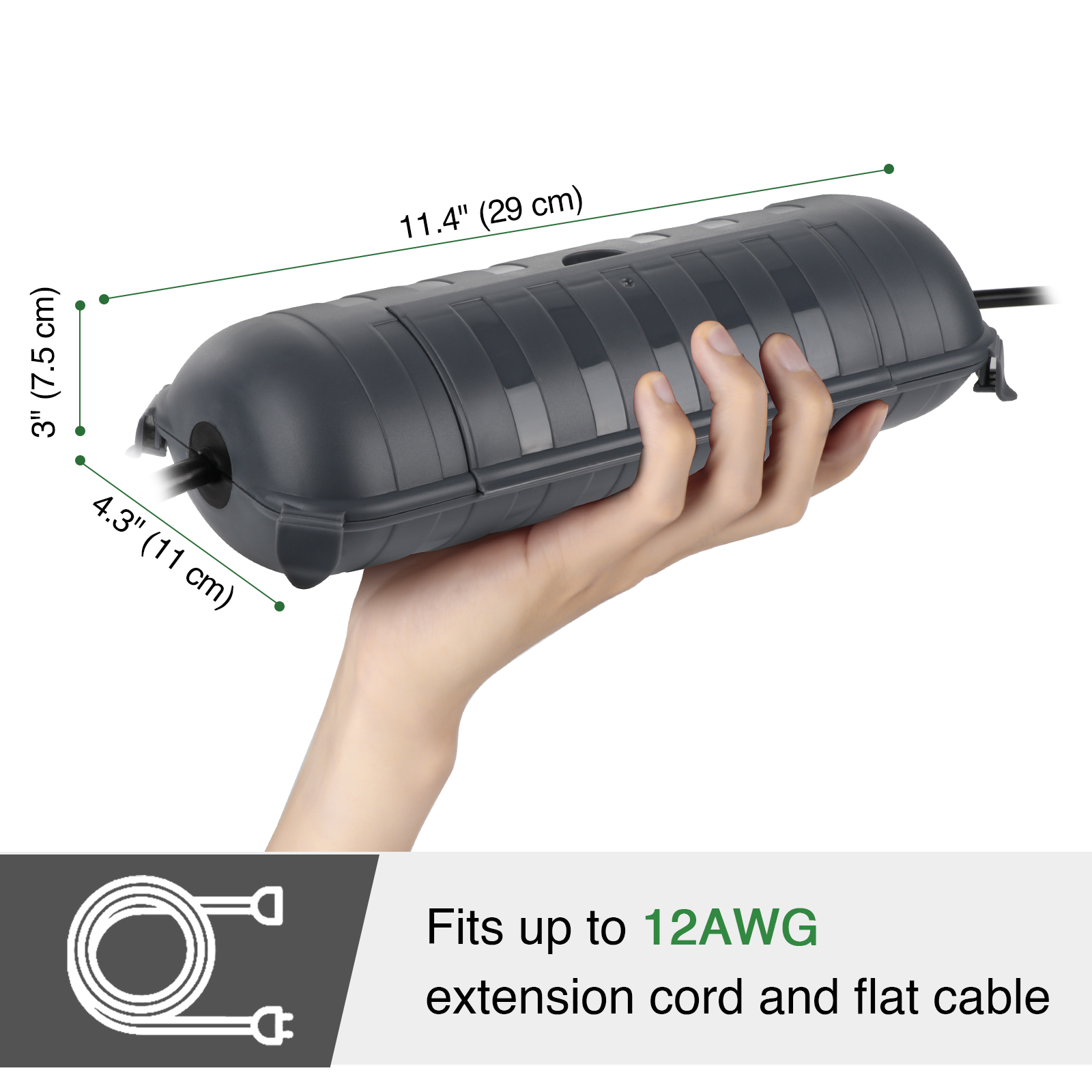Large Weatherproof Outdoor Ele - Outdoor Power Extension review and price