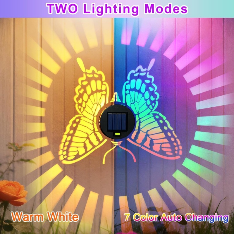 Decorative Solar Butterfly Lig - Outdoor Power Post review and price