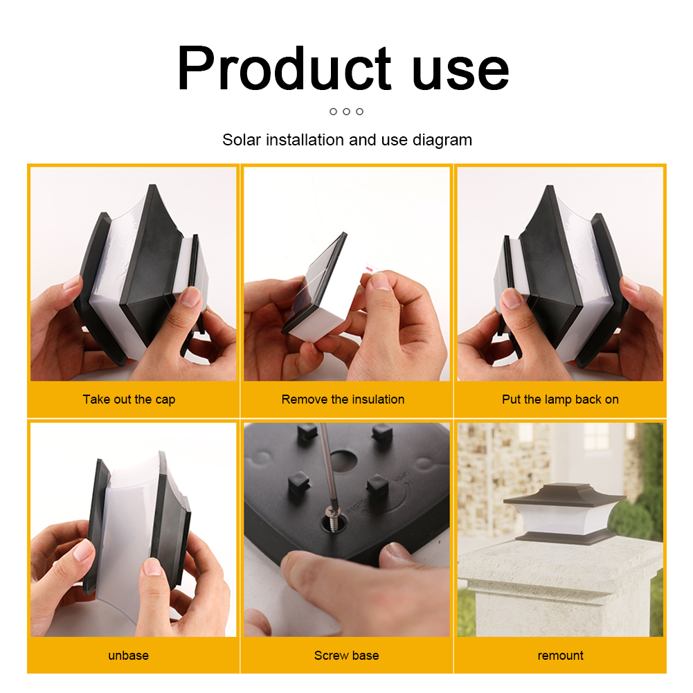 Solar Post Cap Light LED Fence - Outdoor Power Post review and price