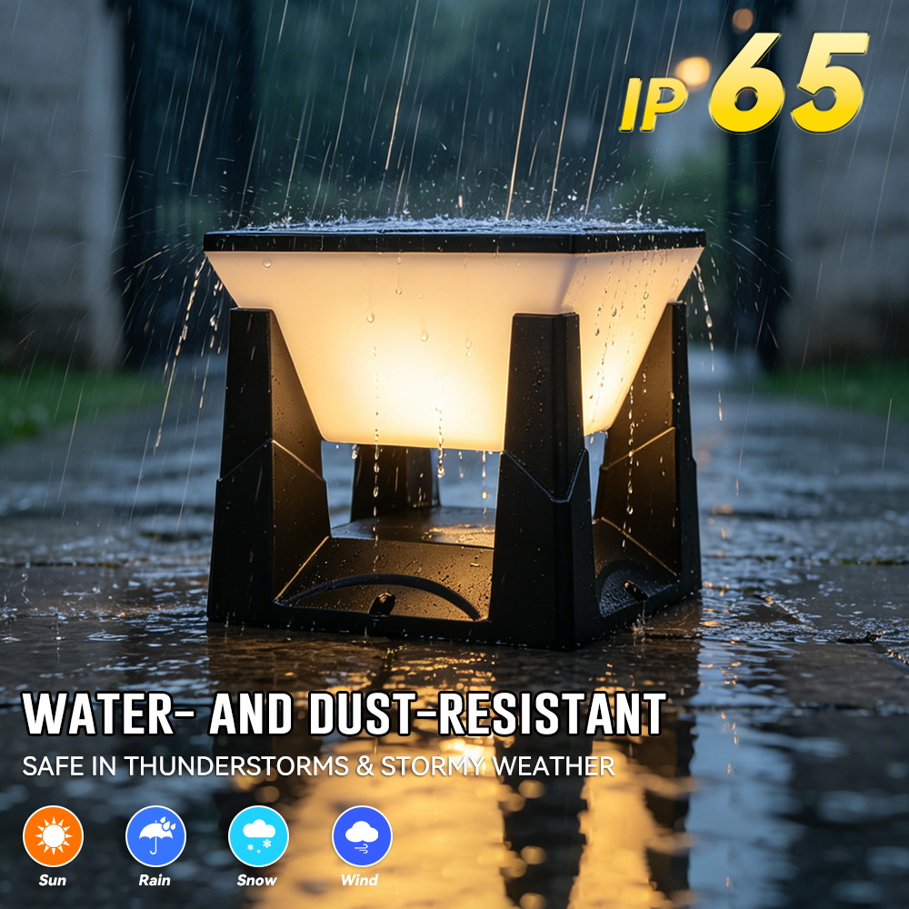 3-Color Solar Post Light IP65  - Outdoor Power Post review and price
