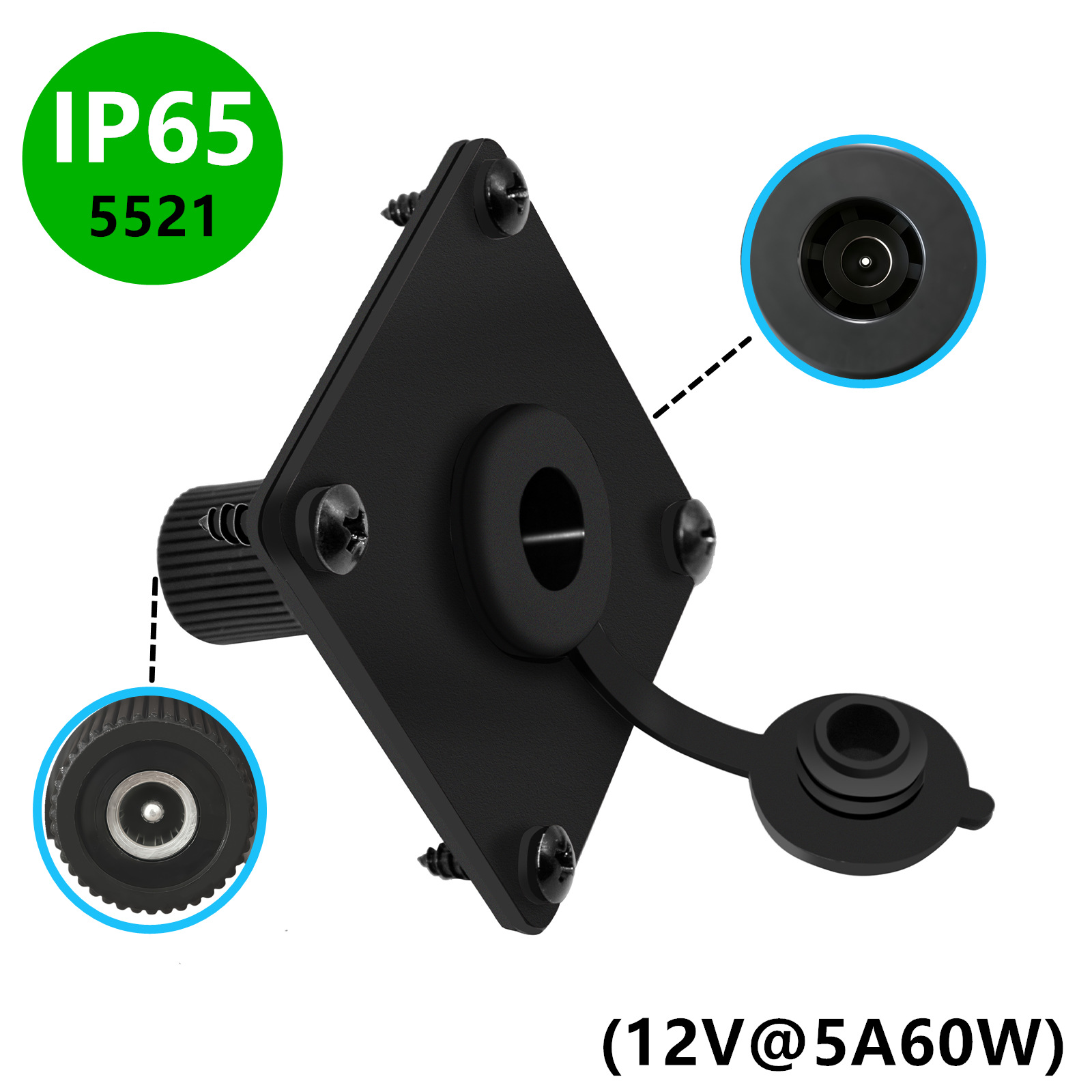 IP65 Waterproof DC5521 Panel M - Outdoor Power Jack review and price