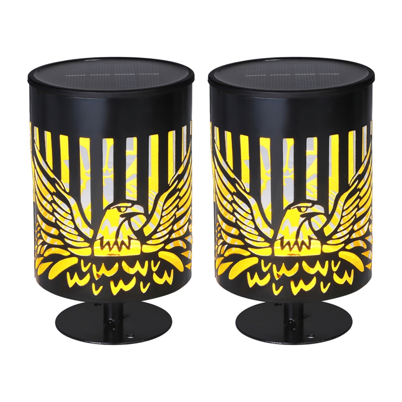2 Pack Solar Fence Lights Meta - Outdoor Power Post review and price