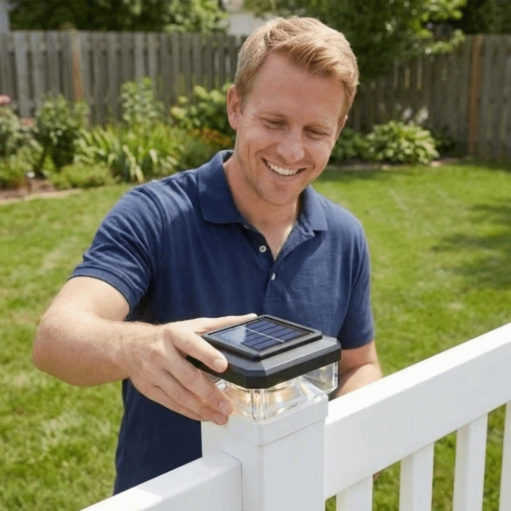 IP65 Waterproof Solar LED Post - Outdoor Power Post review and price