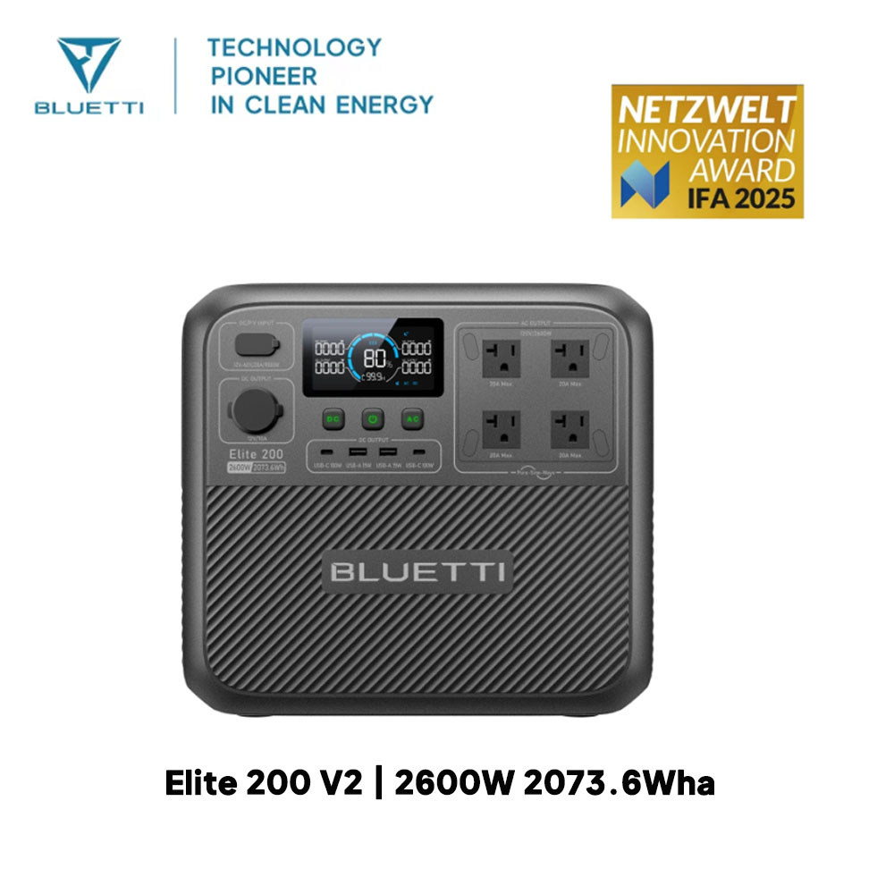 【Renew】BLUETTI Elite 200 V2 Po - Outdoor Power Generator review and price