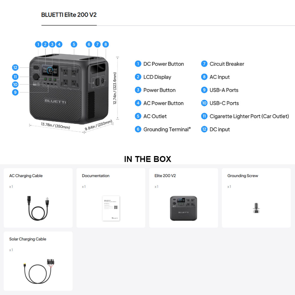 【Renew】BLUETTI Elite 200 V2 Po - Outdoor Power Generator review and price