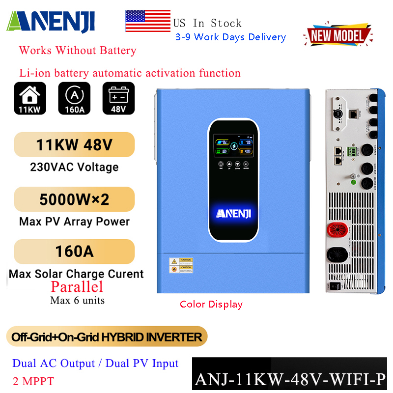 ANENJI 11KW 48V Hybrid Solar I - Portable Generator Inverter review and price