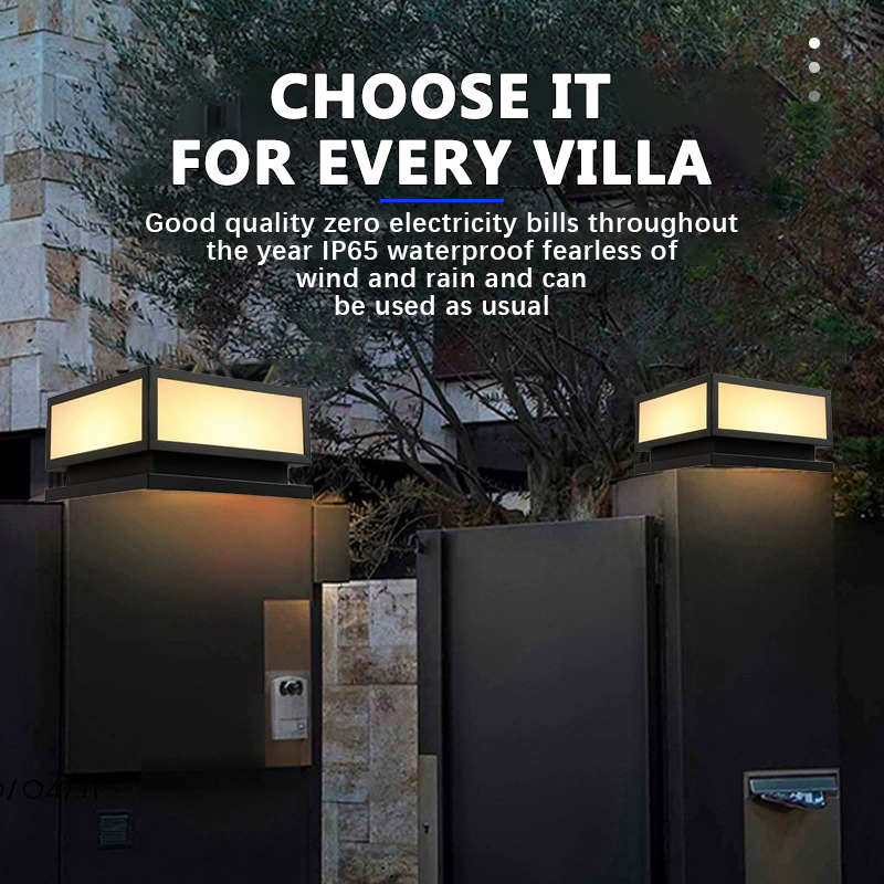 Outdoor LED Solar Column Light - Outdoor Power Post review and price