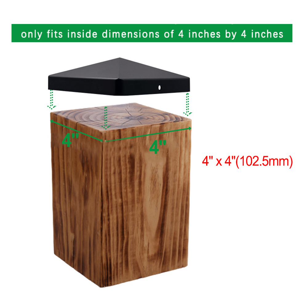 4 Inch Plastic Fence Post Cap  - Outdoor Power Post review and price
